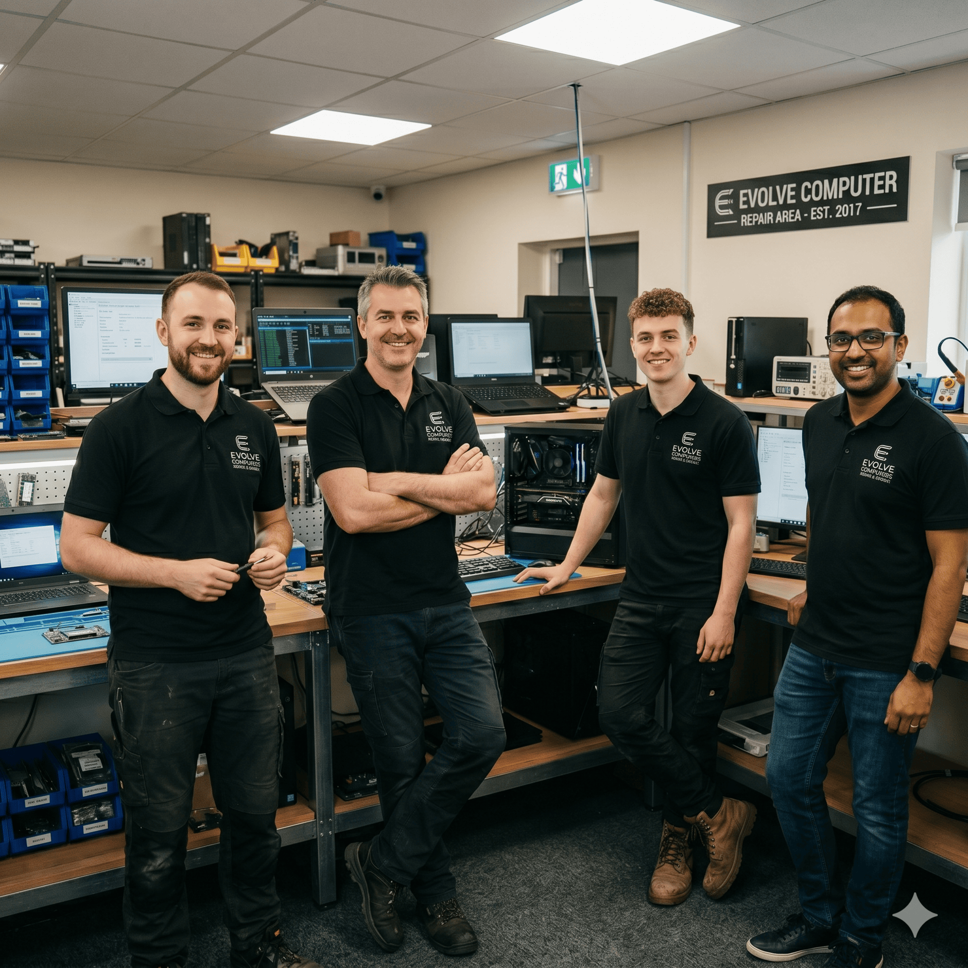 Evolve Computer local team and storefront