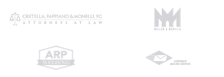 Row of four partner logos displayed on a black background.